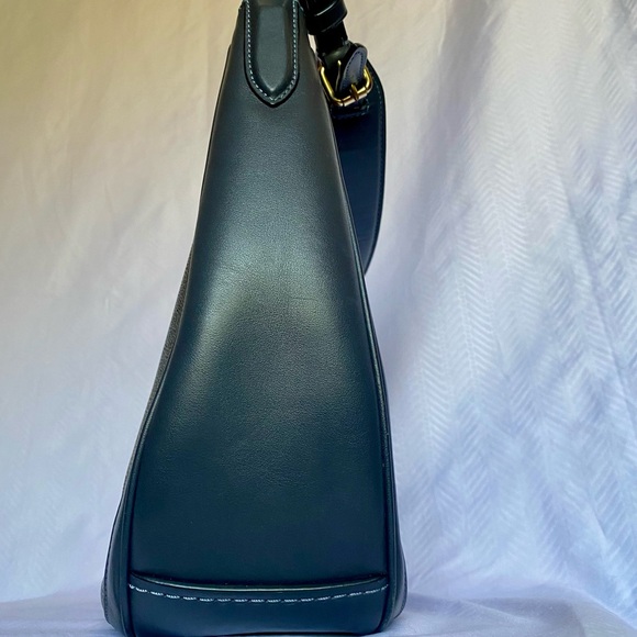 Coach Sutton Hobo Leather Bag Charcoal/Navy/Gold - Picture 6 of 14